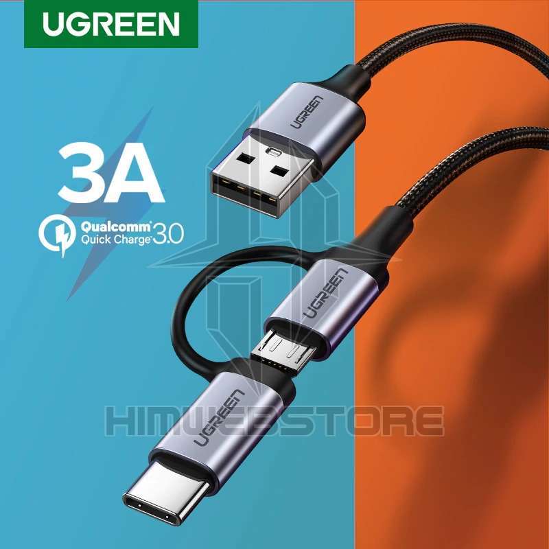 UGREEN US289 (60827) USB 2.0 Male to Micro USB Cable - 3M