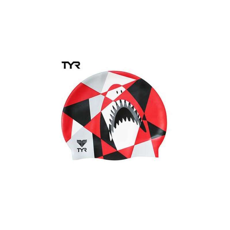 TYR USA Jaws Silicone Swimming Cap For 
