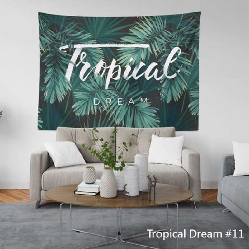 Jual Qingzhi Department tapestry hanging painting beach towel  * 15m  photo background cloth curtain decoration background Tropical Dream # 11 di  Seller PChomeSEA Official Store - Taiwan | Blibli
