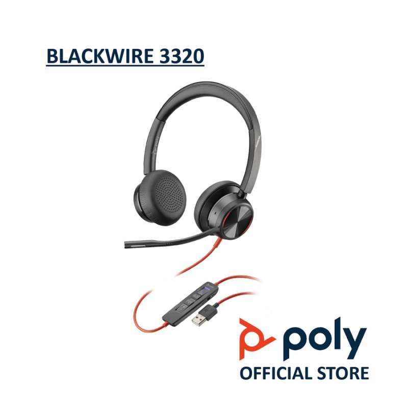 Jual Headset Poly Blackwire 8225 USB-A 