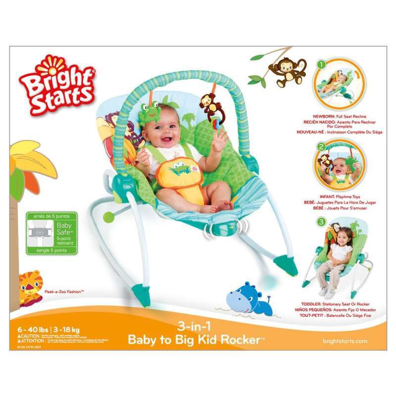 Jual Bright Starts 3 In 1 Baby To Big Kid Peek A Zoo Rocker Di Seller Baby On Board Official Store Baby On Board Kota Jakarta Barat Blibli