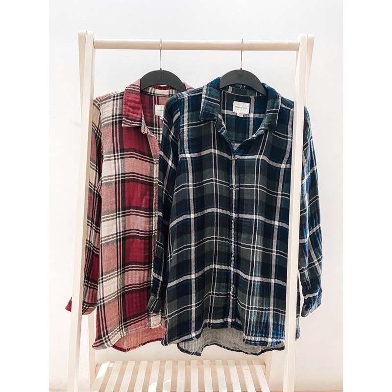 Jual American Eagle Oversized Plaid 