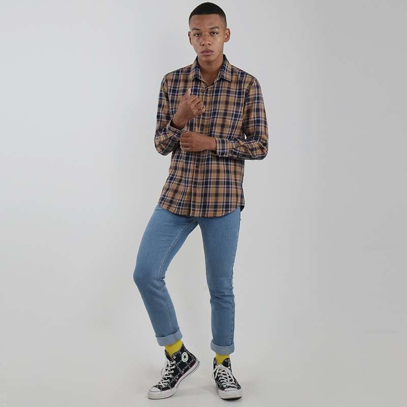 Promo Edwin Jeans Flannel Shirt Parpiz 