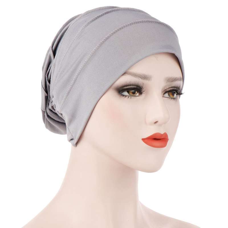Solid Color Pleated Hat Women 
