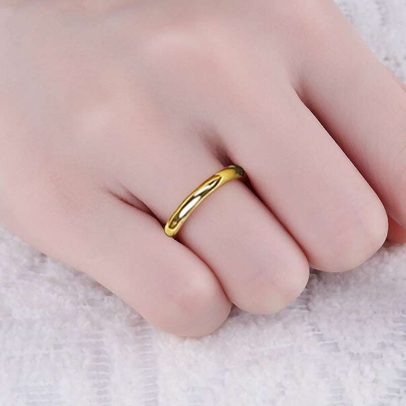 Promo Cincin Couple Pria Wanita Gold Kuning Emas Slim Polos Titanium 2mm Di Seller Lapakmusiman Kota Jakarta Barat Dki Jakarta Blibli