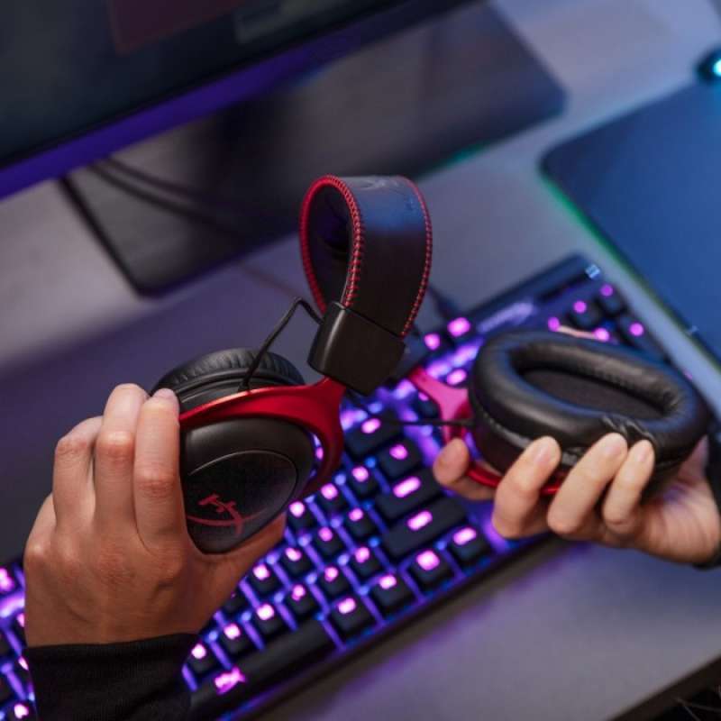 HyperX Pro Gaming Headset Cloud II (Red) - Malline