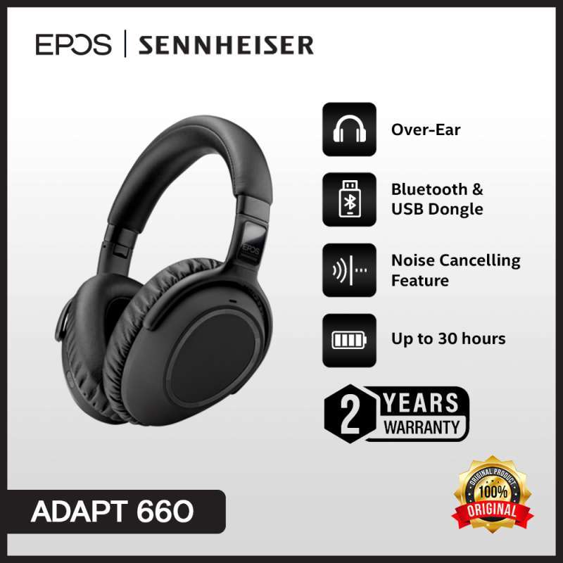 Jual EPOS SENNHEISER ADAPT MB 660 UC MS Bluetooth Wireless Headset di  Seller EPOS Audio Store - Kab. Bekasi, Jawa Barat | Blibli