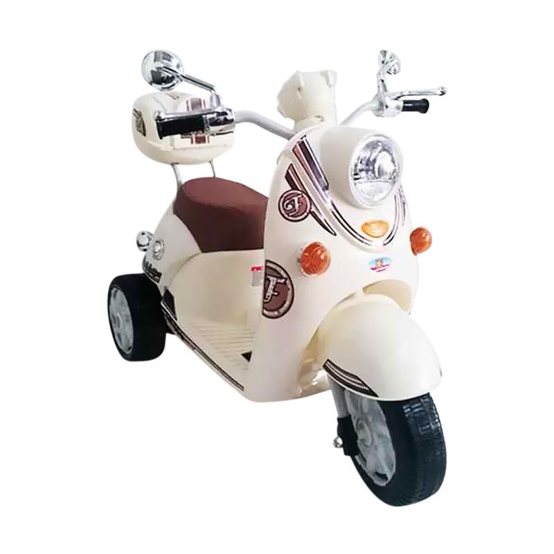 Jual Mainan Anak Ride On Motor Aki Scoopy M338 Cream Murah Mei 2021 