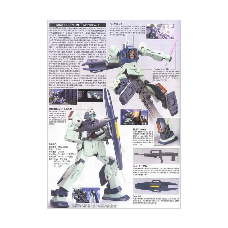 Jual Bandai Hguc Msa 003 Nemo Unicorn Ver Model Kit Di Seller Gundam Zaku Hobby Corner Kota Jakarta Utara Dki Jakarta Blibli
