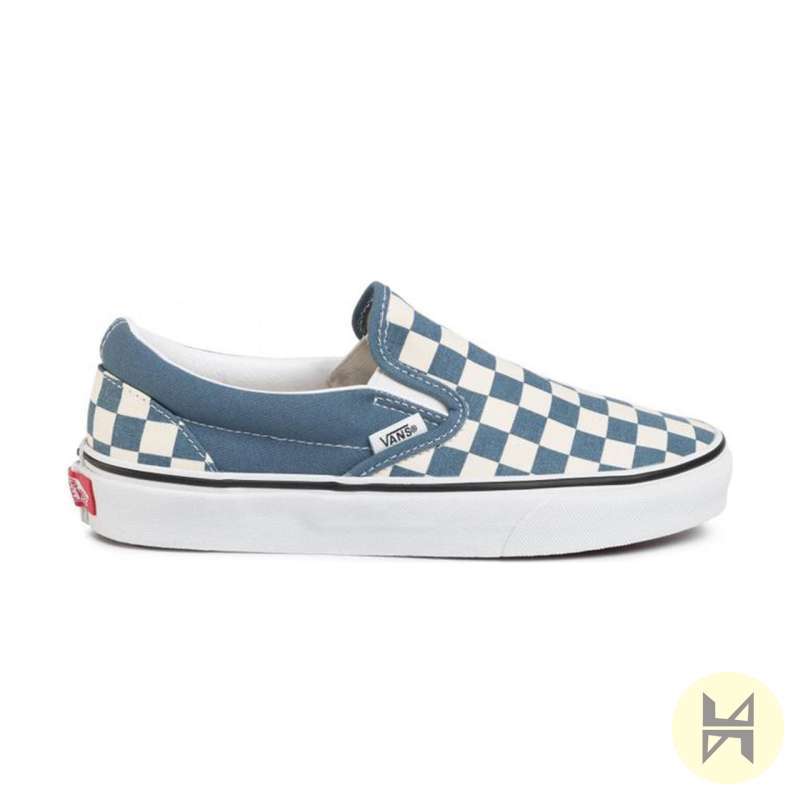 blue checkered classic vans