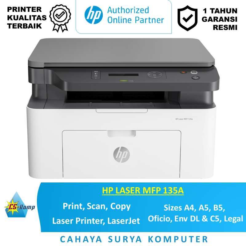 Jual HP LASER MFP 135A, Print, Scan, Copy, (Mono) di Seller Cahaya Surya  Komputer - Kota Makassar, Sulawesi Selatan | Blibli