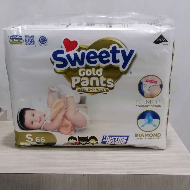Pampers sweety sale gold pants