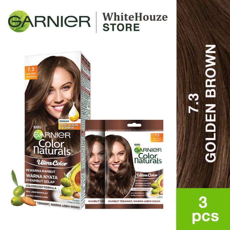 Jual Garnier Color Natural Hair Color [1 Box + Sachet/ 2pcs]  Golden  Brown di Seller WhiteHouze - Medang, Kab. Tangerang | Blibli