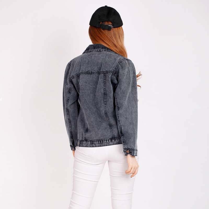 Denim Jacket Snow Jaket Jeans Wanita 