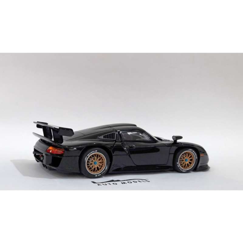 AUTOart 1:18 Porsche 911 GT1 Plaine corps Version Année 1997 noire 89770 modèle voiture 89770