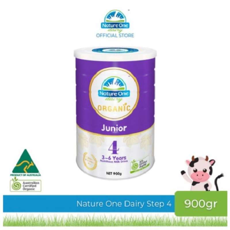 Promo Nature One Dairy Organic 900gram 3 - 6 Years Infant Formula Step 4 |  Susu Formula Anak 3 - 6 Tahun Mengandung DHA Omega 3 | ARA Omega 6 [ORI  100%]