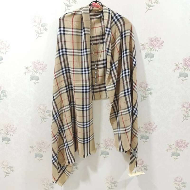 cream burberry scarf