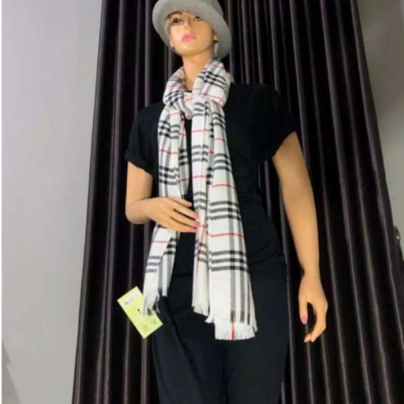 cream burberry scarf