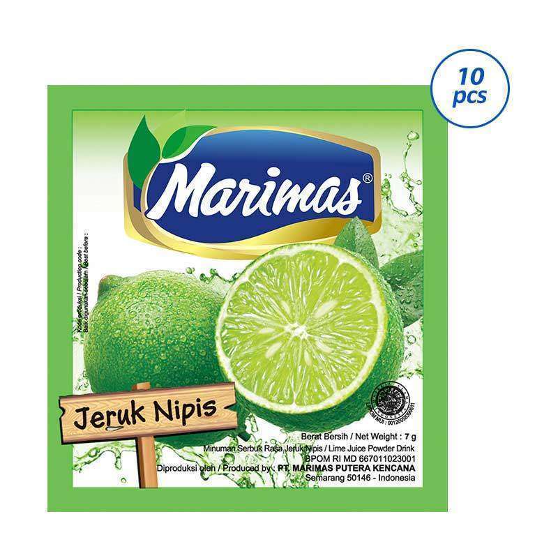 Promo Marimas Powder Drink Rasa Jeruk Nipis [10 Sachet] Diskon 2% di Seller Sari Limo Official Store - Kota Denpasar, Bali | Blibli