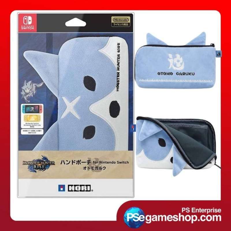 Promo Hori Monster Hunter Rise Hand Pouch For Nintendo Switch