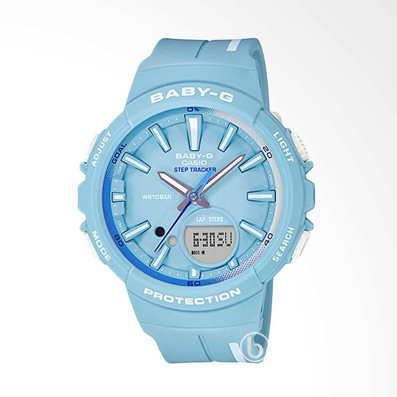 CASIO Baby G BGS 100RT 2ADR Glamorous Sporty Step Tracker Jam Tangan Wanita Blue