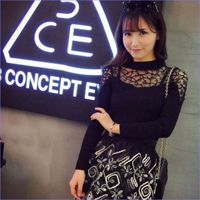 Jual Shirt Transparent Shoulder Long 