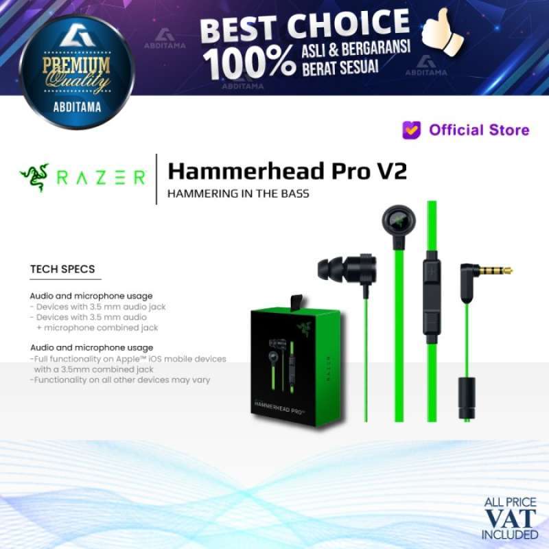 Promo Razer Headset Hammerhead Pro V2 