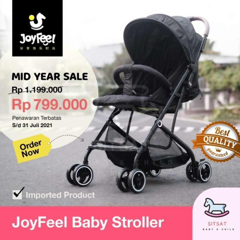 Stroller Joyfeel Compact Baby Kereta Dorong Import promo Hitam
