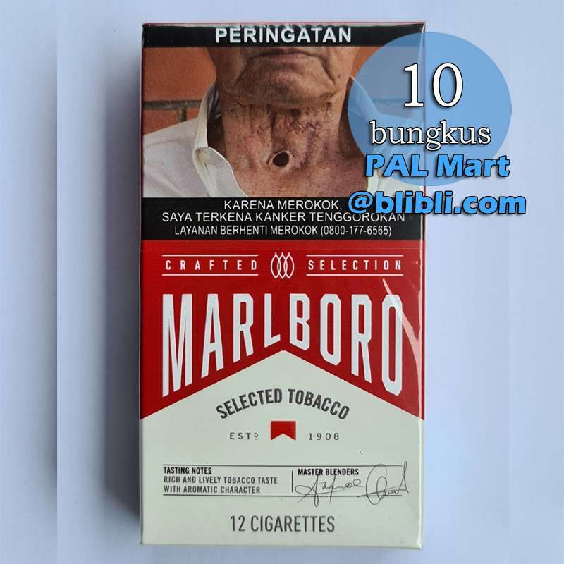 Jual rokok kretek MARLBORO SELECTED TOBACCO 12 [1 slop / 10 ...