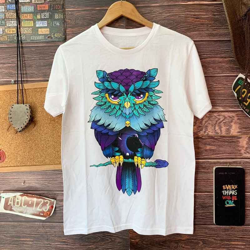 Jual Kaos pria owl kaos distro kaos 