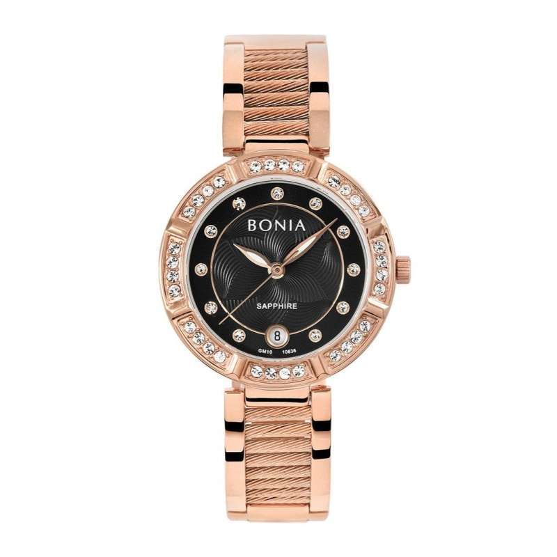 Promo Bonia Elegance BNB.2537 10636 Swarovski Original Jam Tangan