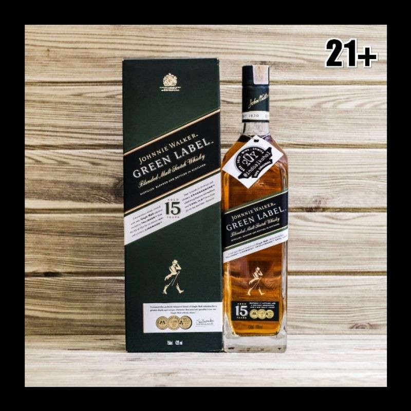 Jual Johnnie Walker Green Label 750ml Scotch Whisky - Johnnie walker green label whisky