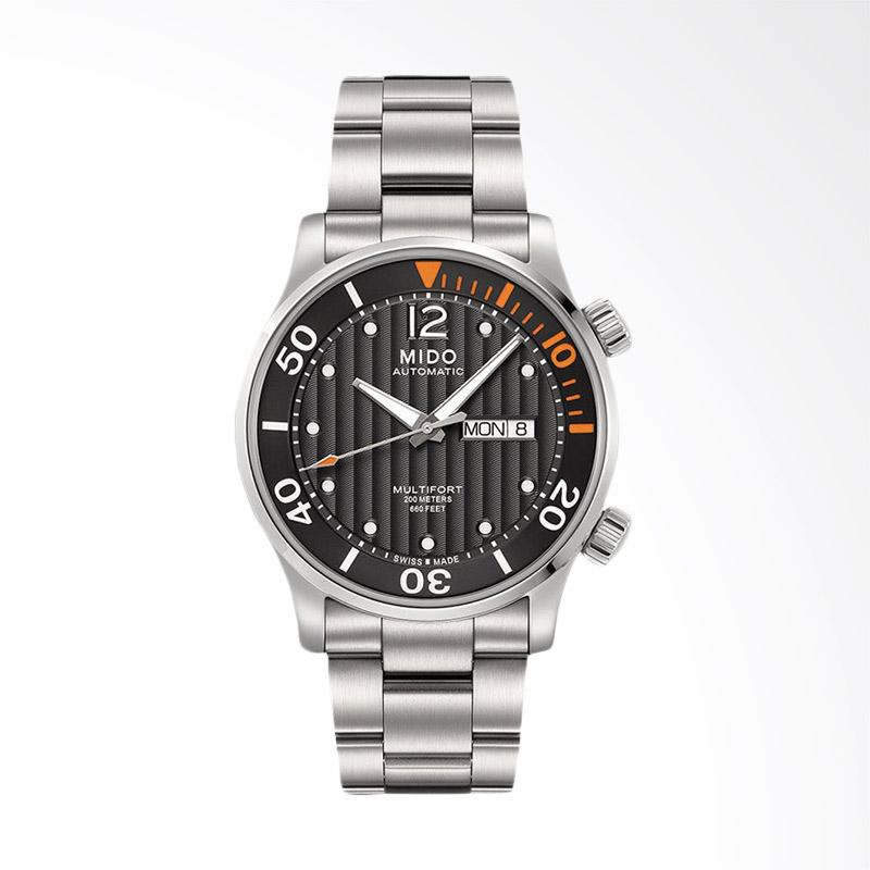 Mido Multifort Automatic Dial Stainless Steel Strap Jam Tangan Pria  Silver