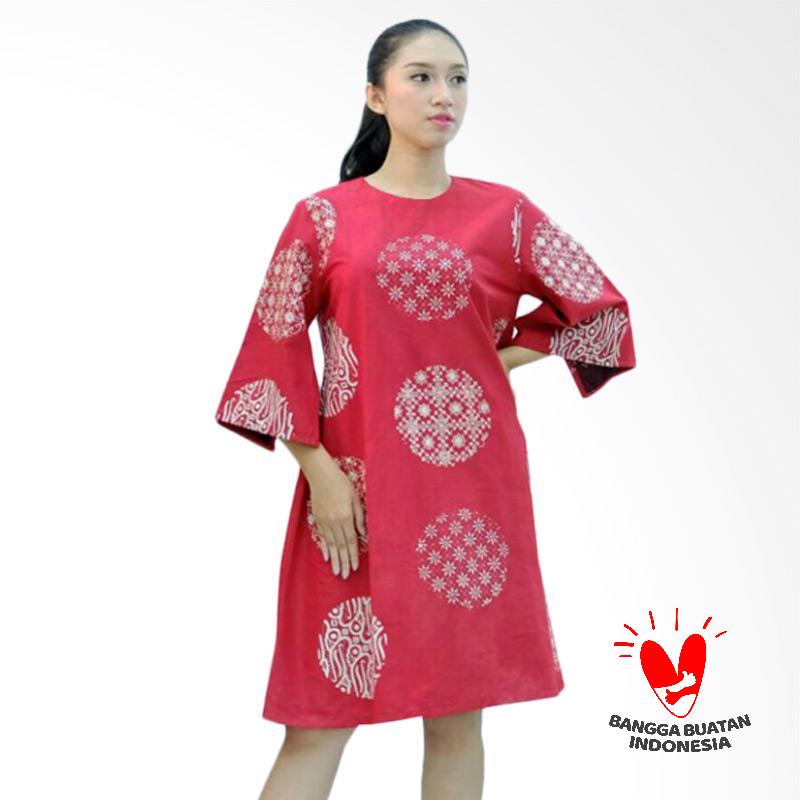 Harga Serat SD 0203 BB Seckdress Batik Cap Bola Dress - Red Di Online Store
