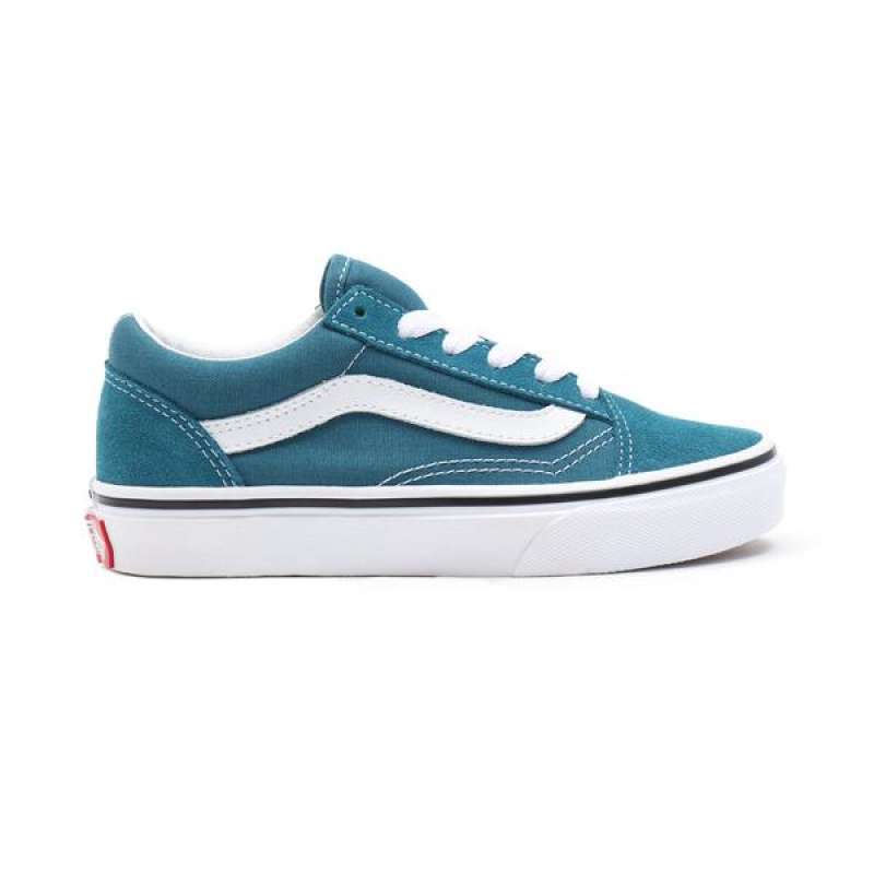 Jual Vans Kids VN000W9T9EM UY Old Skool Blue Coral true white 20