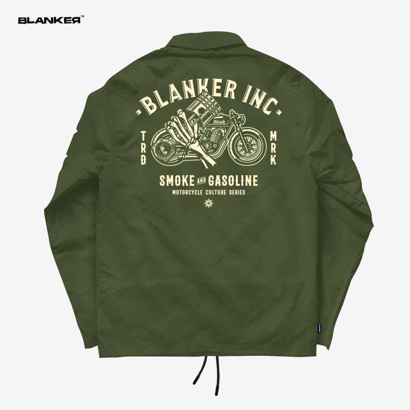 Coach jacket army discount
