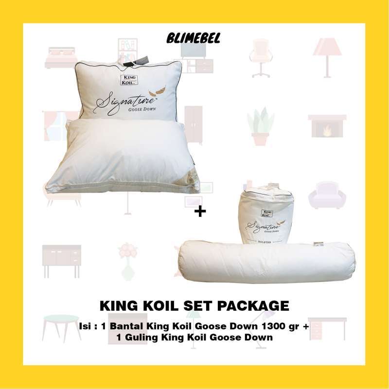Jual Paket Bantal King Koil Goose Down 1300gr Guling King Koil Goose Down Di Seller Blimebel Official Store Sambikerep Kota Surabaya Blibli