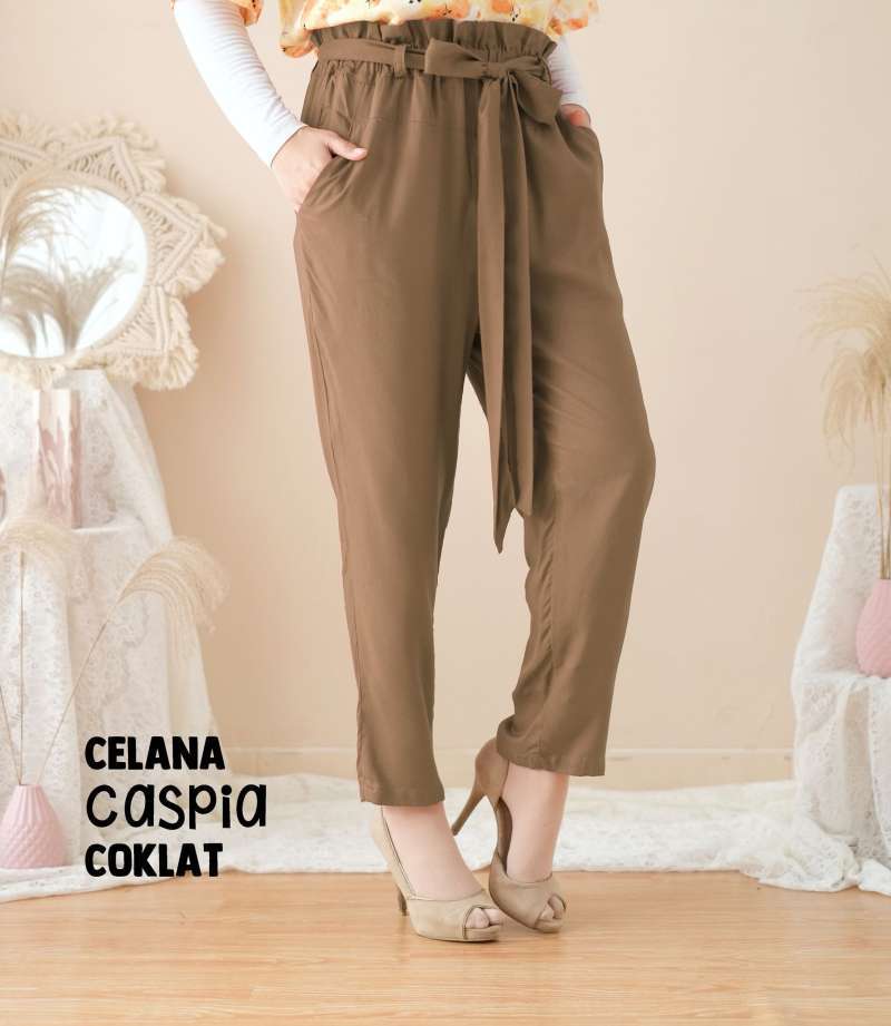 Promo HIGHWAIST PAPERBAG PANTS CELANA 