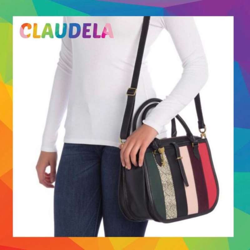 Fossil ryder satchel patchwork deals