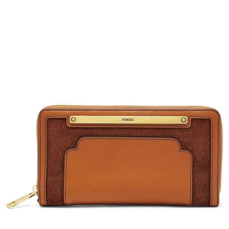 Fossil liza outlet zip around clutch