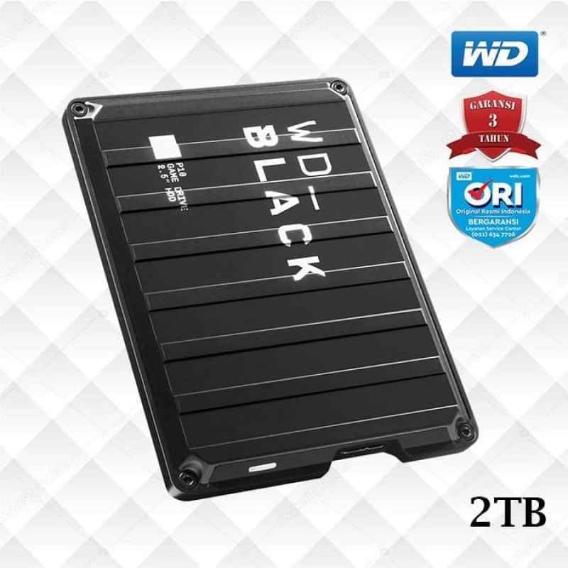 WD Black P10 2TB Game Drive Hardisk Eksternal Gaming