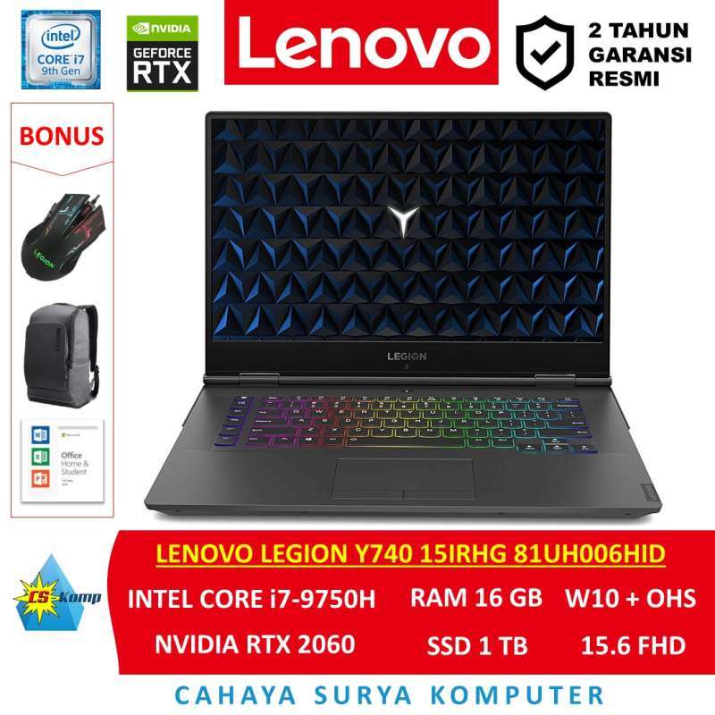 Promo Lenovo Legion Y740 15IRHG 81UH006HID Intel i7 9750H RTX
