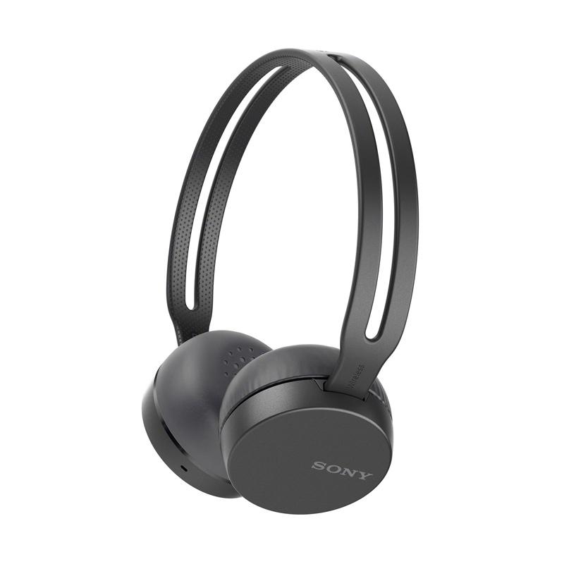 Sony Original WH-CH400 Black Wireless On-Ear Bluetooth Headphones with mic - headset