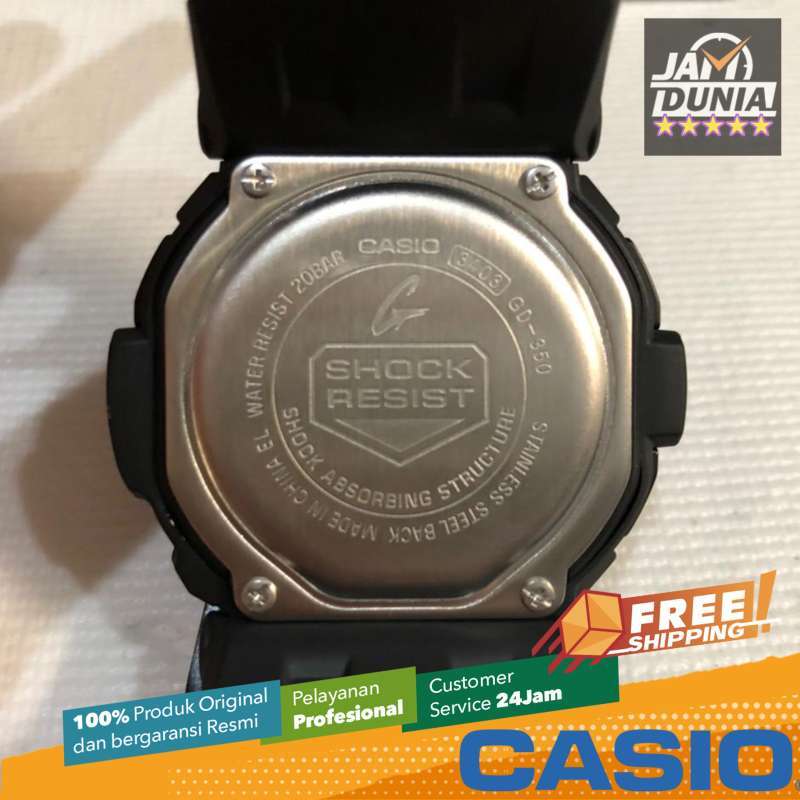 RUBBER G SHOCK GSHOCK CASIO GD 350 1B 