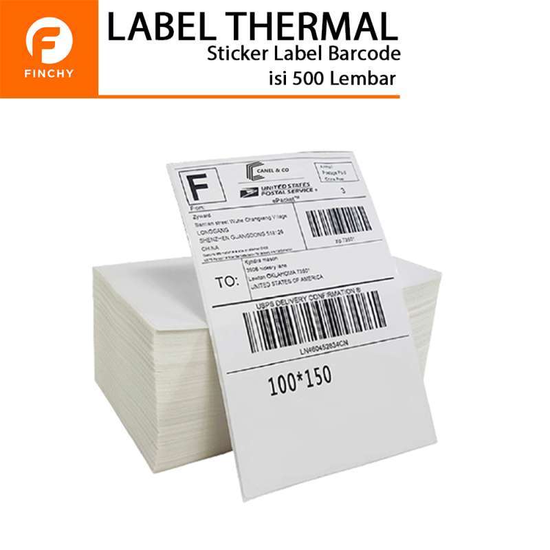 Promo Label Sticker Barcode Finchy label thermal A6 uk ...