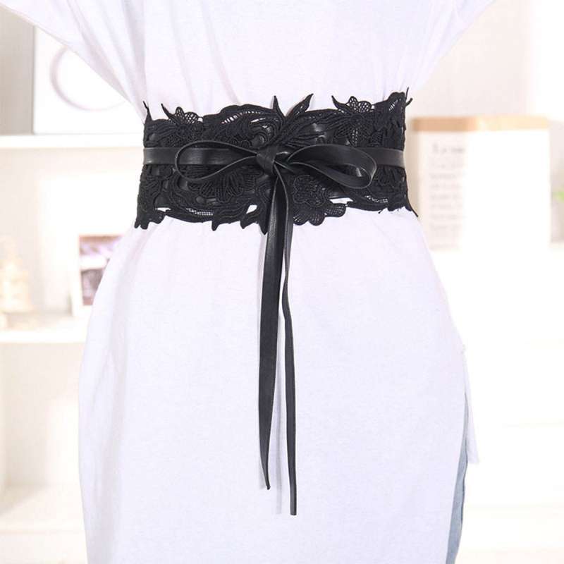 Promo Women Lace Waist Belt Wrap Around 