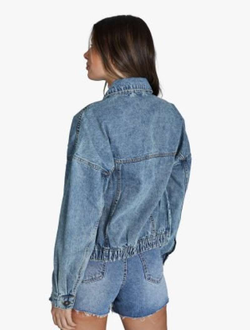 Cinched Hem Denim Jacket 68 di Seller 
