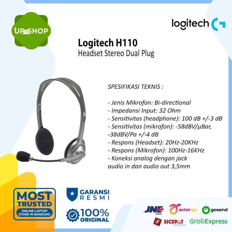 Promo Logitech H110 Stereo Headset di 