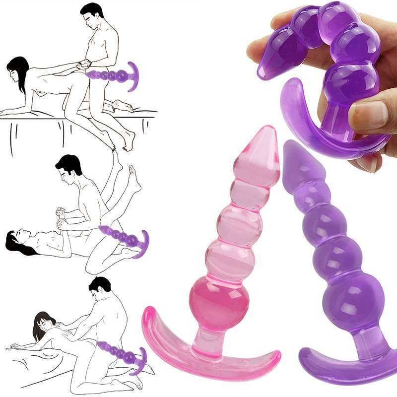 Jual Anal Dildo Sex Toy For Men And Women Soft Butt Plug Prostate  