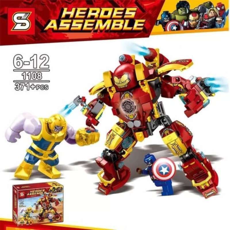 BRICK BRICKS SUPERHERO AVENGERS IRONMAN MK46 THANOS CAPTAIN AMERICA